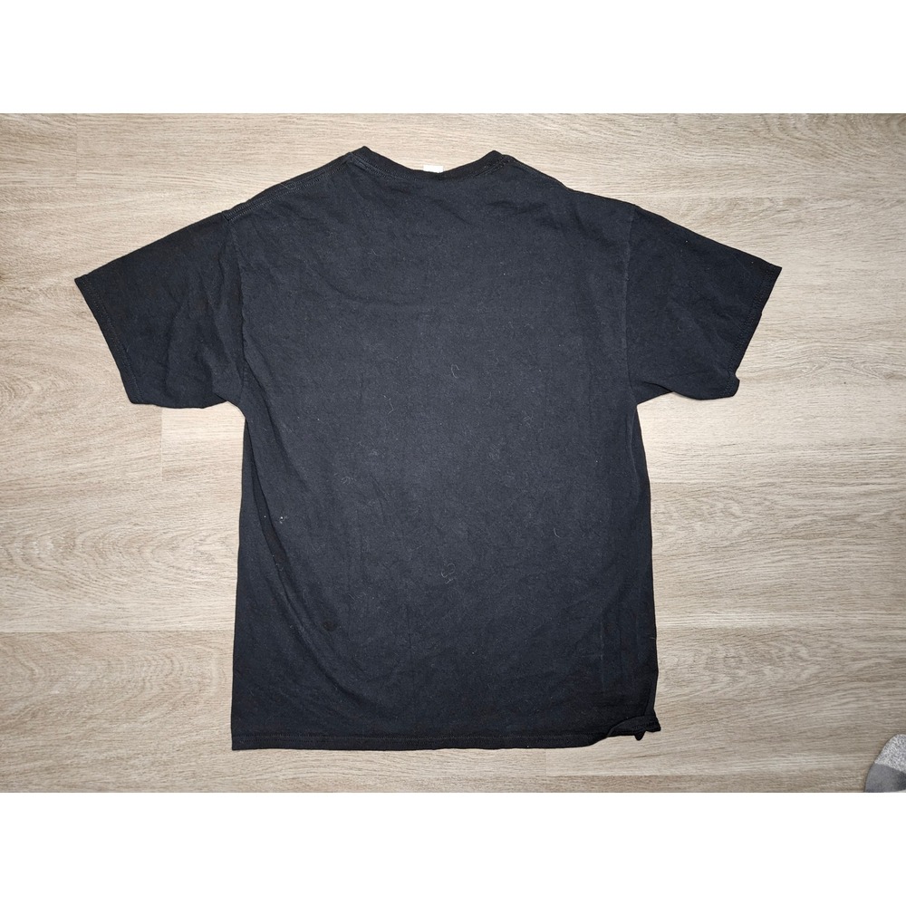 Iron Wheels Custom Motorcycle Bike Company Graphic T-Shirt Black Mens L Style - Picture 2 of 5